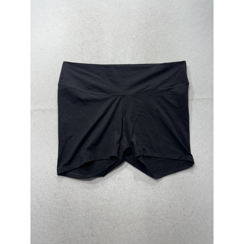 Old Navy Biker Shorts Womens 2XL Black High Rise 7in Inseam Go-Dry PowerChill